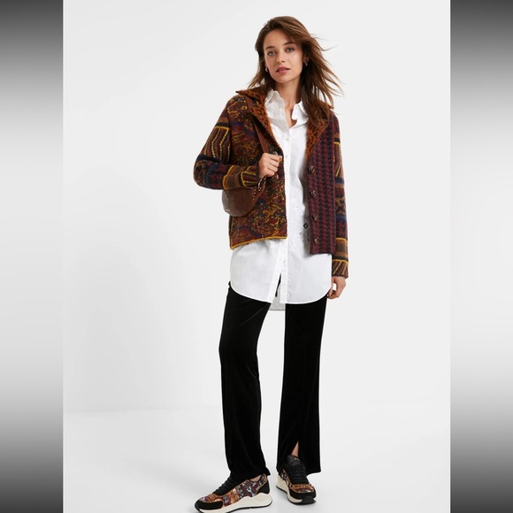 NWT Desigual Women's Earthy Tones Jacket size Large - Picture 4 of 15